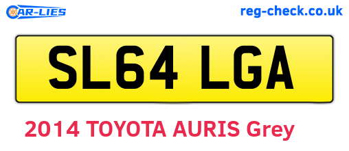 SL64LGA are the vehicle registration plates.
