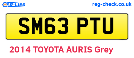 SM63PTU are the vehicle registration plates.