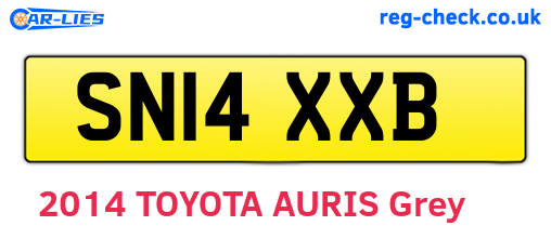 SN14XXB are the vehicle registration plates.