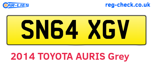 SN64XGV are the vehicle registration plates.