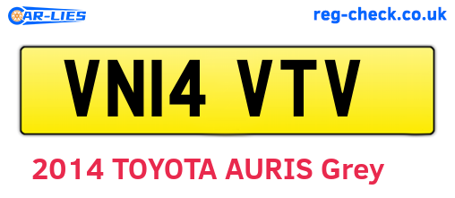 VN14VTV are the vehicle registration plates.