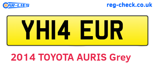 YH14EUR are the vehicle registration plates.