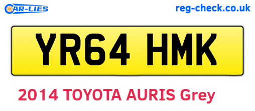 YR64HMK are the vehicle registration plates.