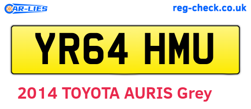 YR64HMU are the vehicle registration plates.
