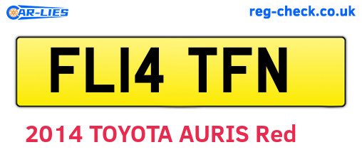 FL14TFN are the vehicle registration plates.