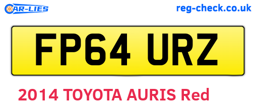 FP64URZ are the vehicle registration plates.