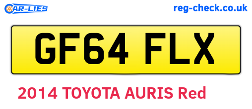 GF64FLX are the vehicle registration plates.