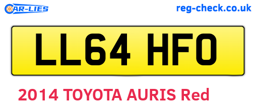LL64HFO are the vehicle registration plates.