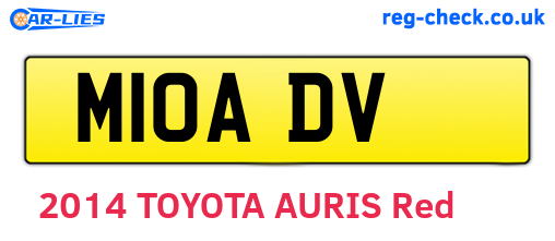 M10ADV are the vehicle registration plates.