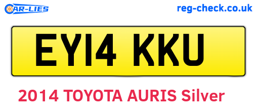 EY14KKU are the vehicle registration plates.