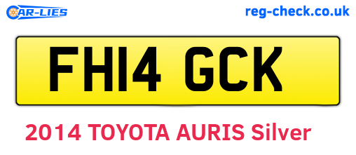 FH14GCK are the vehicle registration plates.