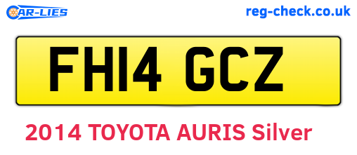 FH14GCZ are the vehicle registration plates.