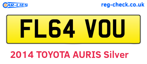 FL64VOU are the vehicle registration plates.