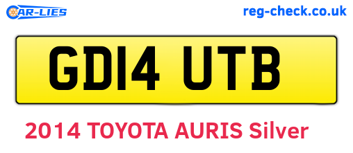 GD14UTB are the vehicle registration plates.