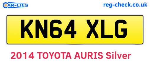 KN64XLG are the vehicle registration plates.