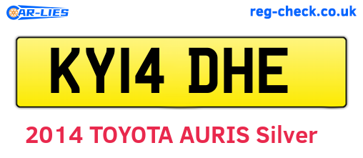KY14DHE are the vehicle registration plates.