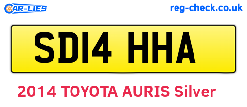SD14HHA are the vehicle registration plates.