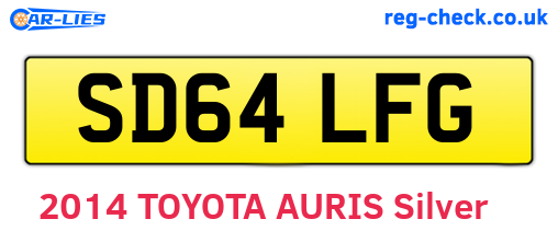 SD64LFG are the vehicle registration plates.