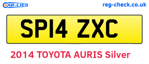 SP14ZXC are the vehicle registration plates.