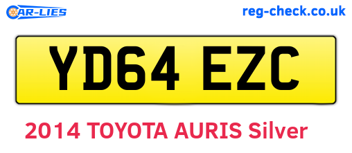 YD64EZC are the vehicle registration plates.