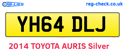 YH64DLJ are the vehicle registration plates.