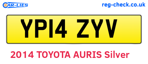 YP14ZYV are the vehicle registration plates.