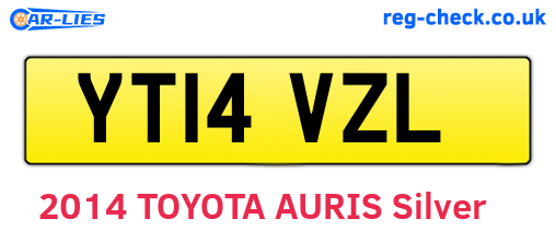 YT14VZL are the vehicle registration plates.