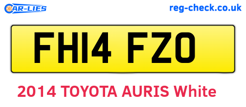 FH14FZO are the vehicle registration plates.