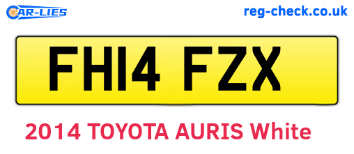 FH14FZX are the vehicle registration plates.