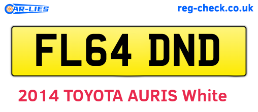FL64DND are the vehicle registration plates.