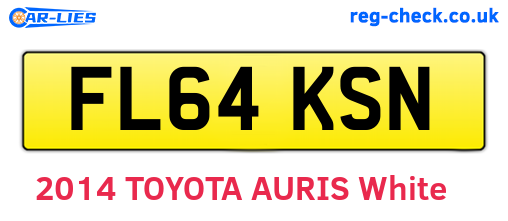 FL64KSN are the vehicle registration plates.