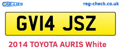 GV14JSZ are the vehicle registration plates.