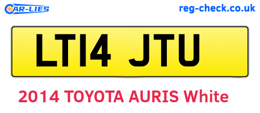 LT14JTU are the vehicle registration plates.