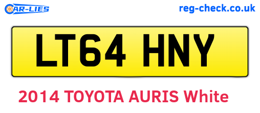 LT64HNY are the vehicle registration plates.