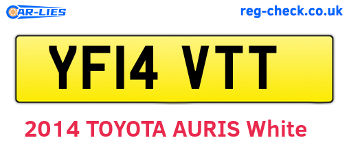 YF14VTT are the vehicle registration plates.