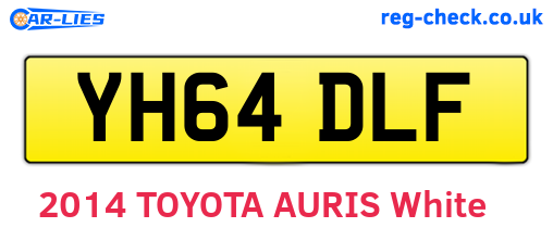 YH64DLF are the vehicle registration plates.