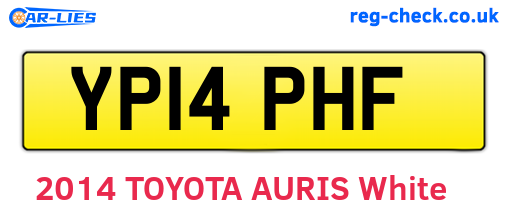 YP14PHF are the vehicle registration plates.