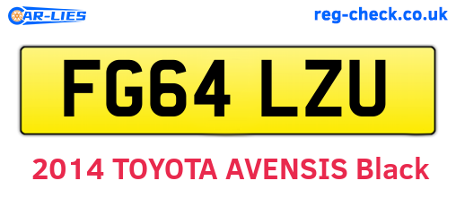 FG64LZU are the vehicle registration plates.