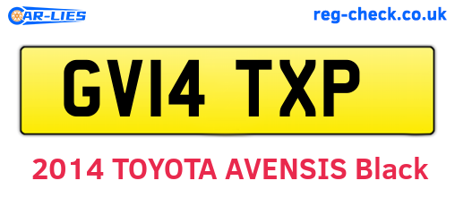 GV14TXP are the vehicle registration plates.