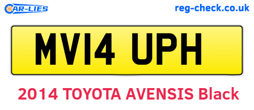 MV14UPH are the vehicle registration plates.