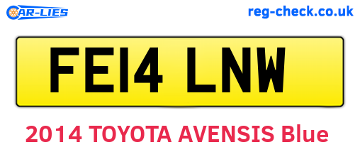 FE14LNW are the vehicle registration plates.