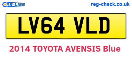 LV64VLD are the vehicle registration plates.