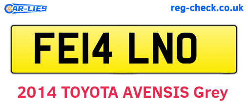 FE14LNO are the vehicle registration plates.