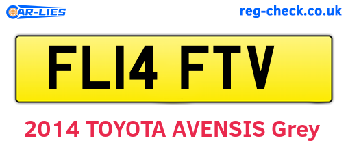 FL14FTV are the vehicle registration plates.