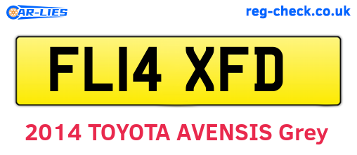 FL14XFD are the vehicle registration plates.