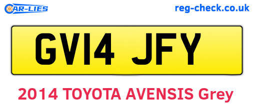 GV14JFY are the vehicle registration plates.