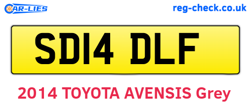 SD14DLF are the vehicle registration plates.