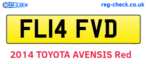 FL14FVD are the vehicle registration plates.