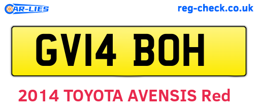 GV14BOH are the vehicle registration plates.