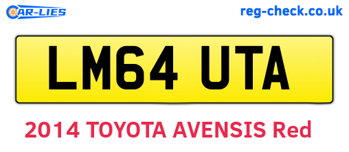 LM64UTA are the vehicle registration plates.